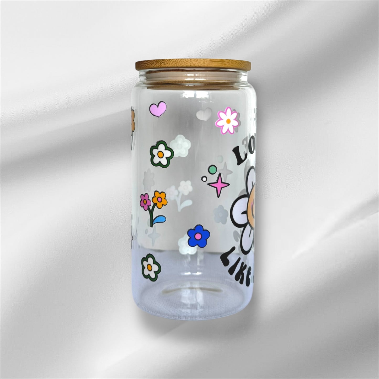 LOVE LIKE JESUS - GLASS TUMBLER