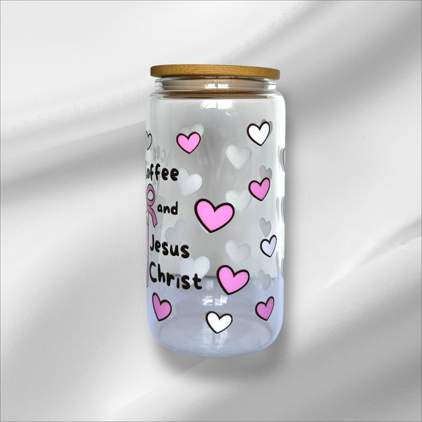 ICED COFFEE & JESUS CHRIST - GLASS TUMBLER