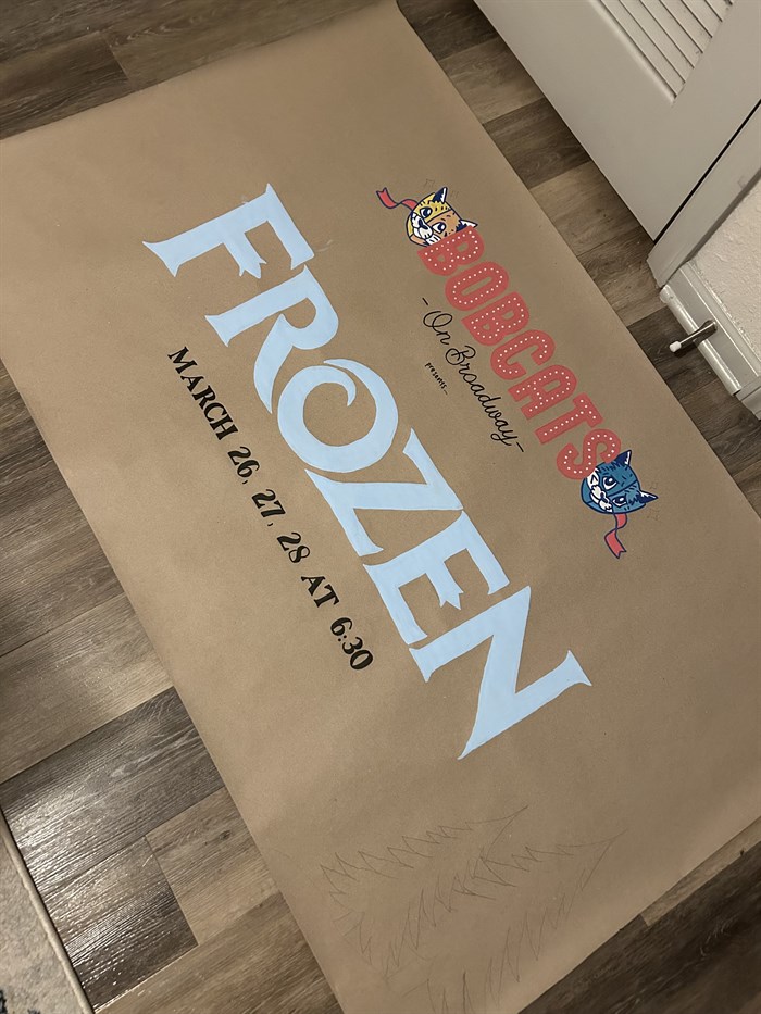 Custom hand-painted banner