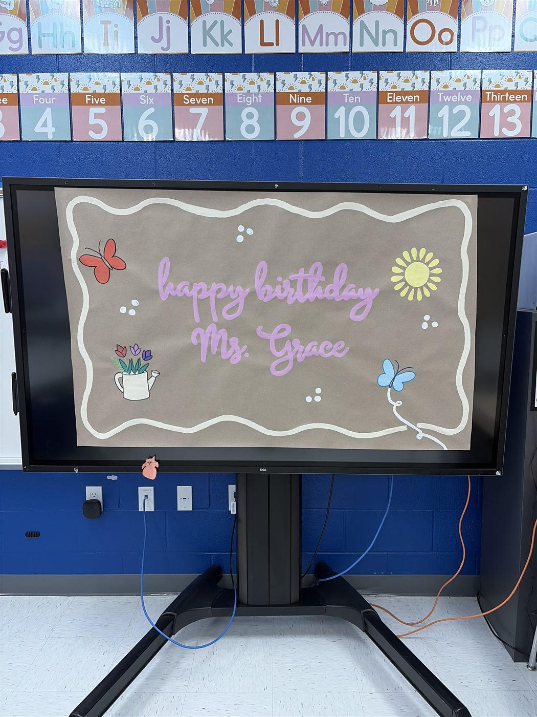 Custom hand-painted banner