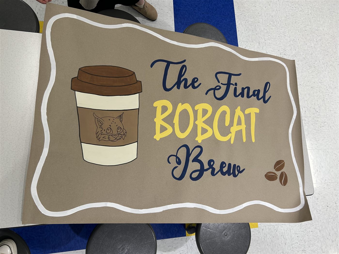 Custom hand-painted banner